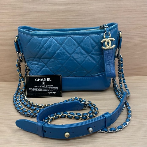 CHANEL香奈儿 流浪包 菱格金銀链 羊皮手提单肩斜挎包 小号  2019年 28開 有卡 有塵袋 無盒子
