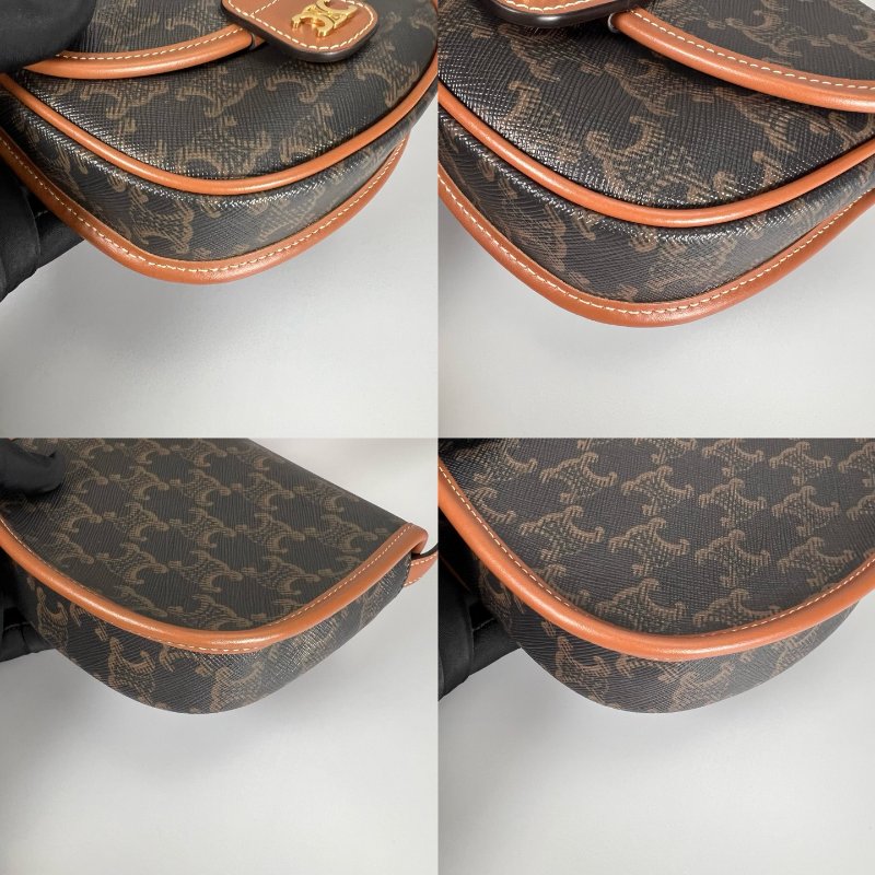CELINE F.AT.2244 老花BESACE 肩背包 MINI-9