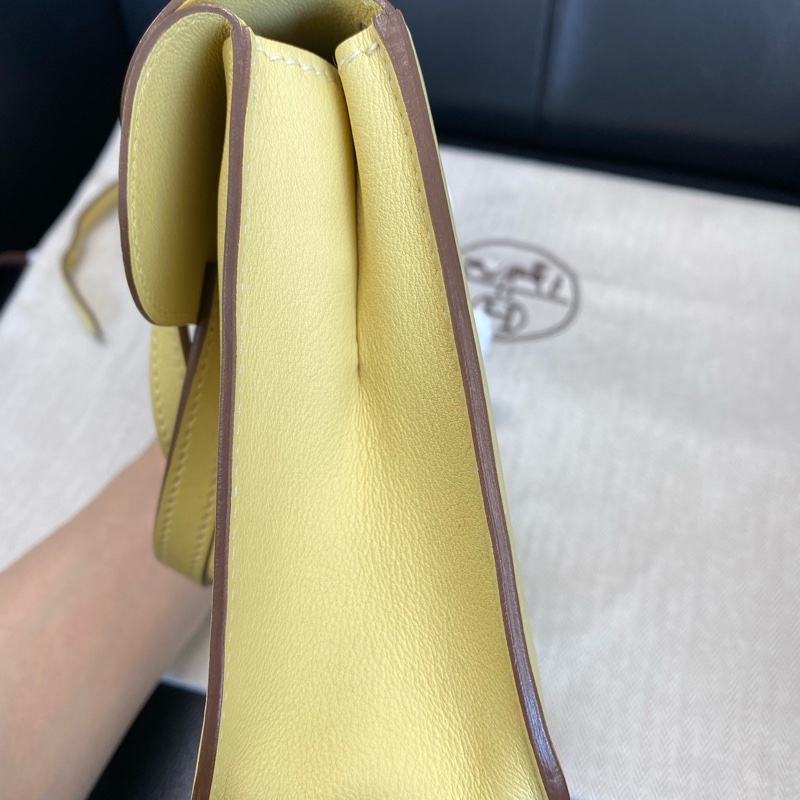 Hermes 愛馬仕Swift皮銀扣mini halzan小雞黃X刻-2