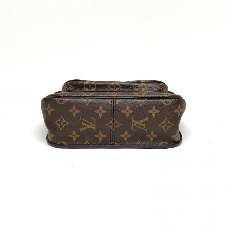 LOUIS VUITTON PASSY鏈條郵差包老花PVC晶片肩背包-4
