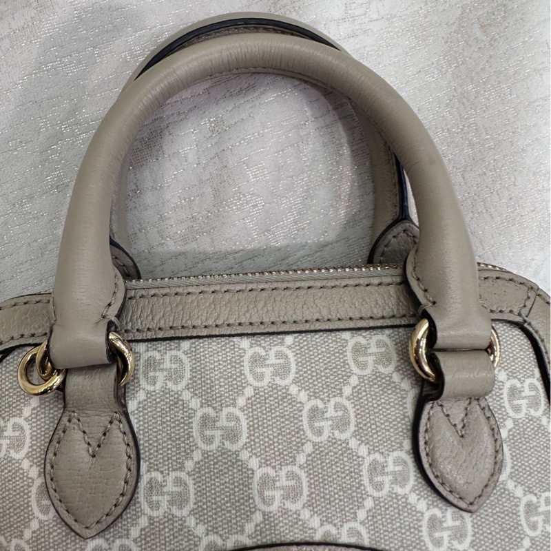 Gucci古驰1955老花mini贝壳包-9