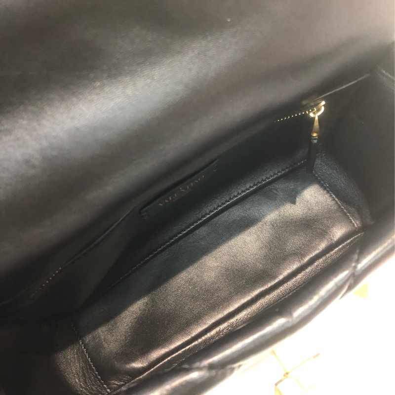 Valentino 金鍋釘 小羊皮 鏈帶 手提袋 XC498-16