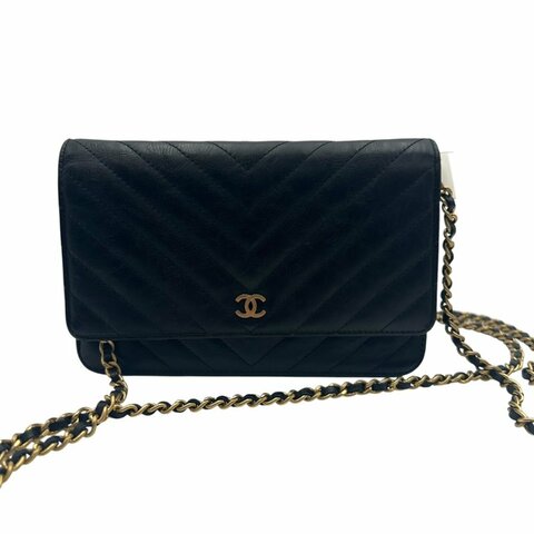 【美收精品】CHANEL 山形紋WOC金鍊側肩包 C-453【隔月月中將轉賣至日本 上架期限30天】