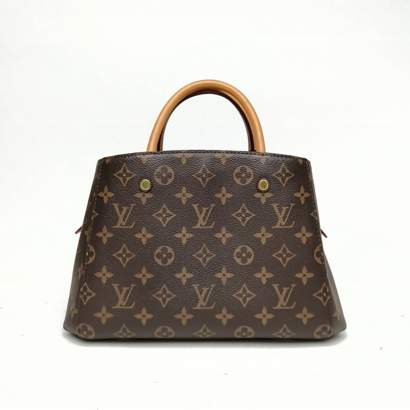 LOUIS VUITTON Montaigne蒙田BB29老花PVC金扣2016肩背包-2
