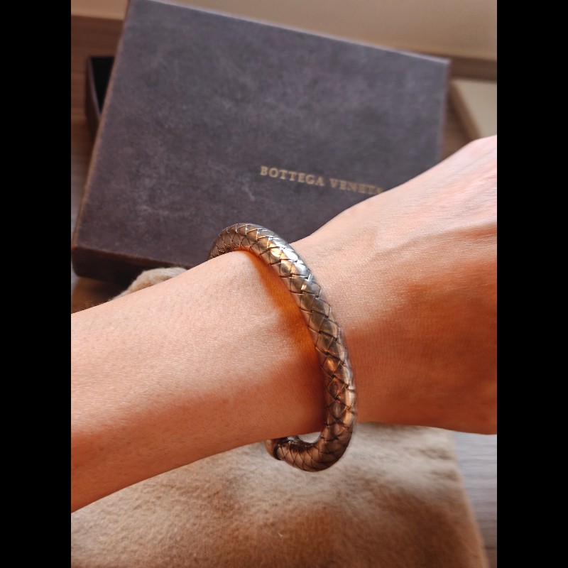 Bottega Veneta 純銀手環-3
