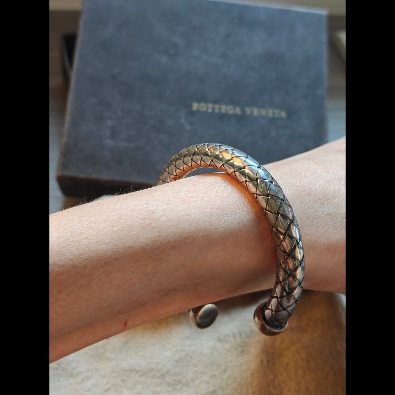 Bottega Veneta 純銀手環-5