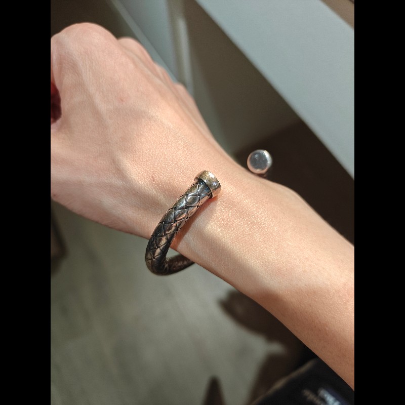 Bottega Veneta 純銀手環-11