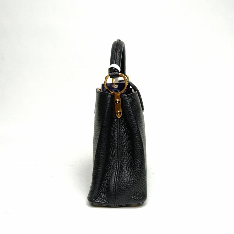 LOUIS VUITTON CapucinesBB27黑色牛皮金扣2016肩背包-1