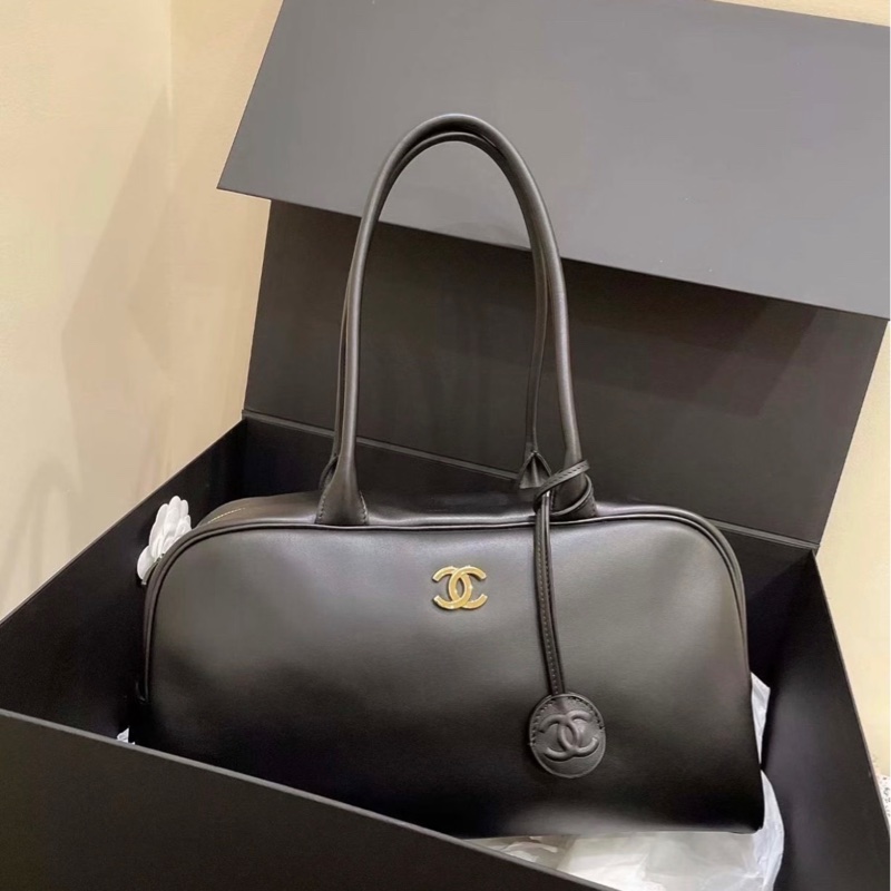 ✨ CHANEL 26S 保齡球包｜黑金經典 ✨-0