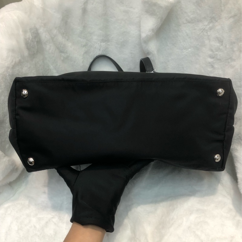 Prada 降落傘料 拉鍊2Way Tote Bay XC497-5