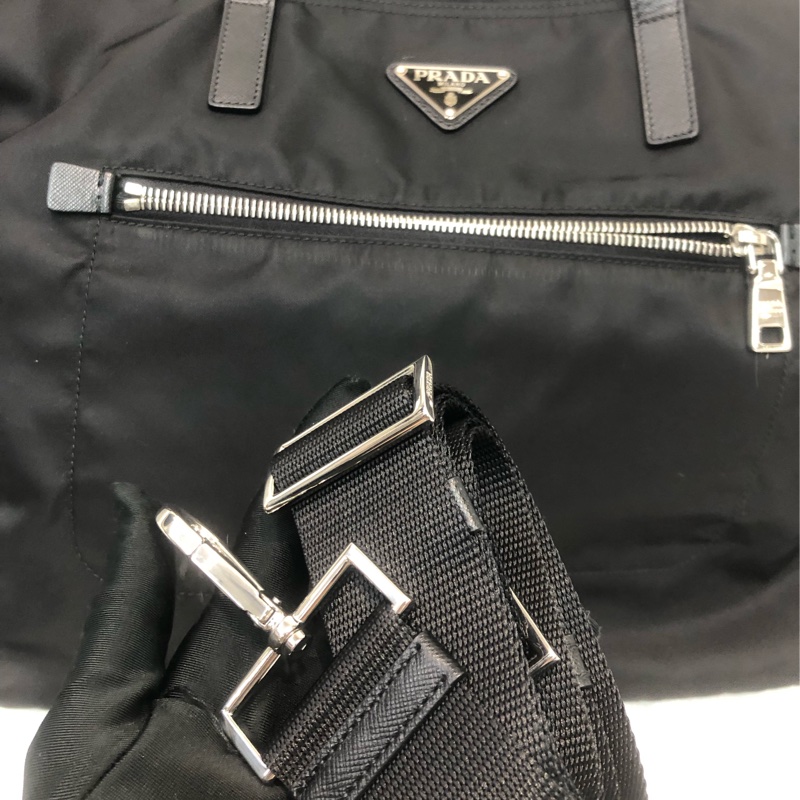Prada 降落傘料 拉鍊2Way Tote Bay XC497-9