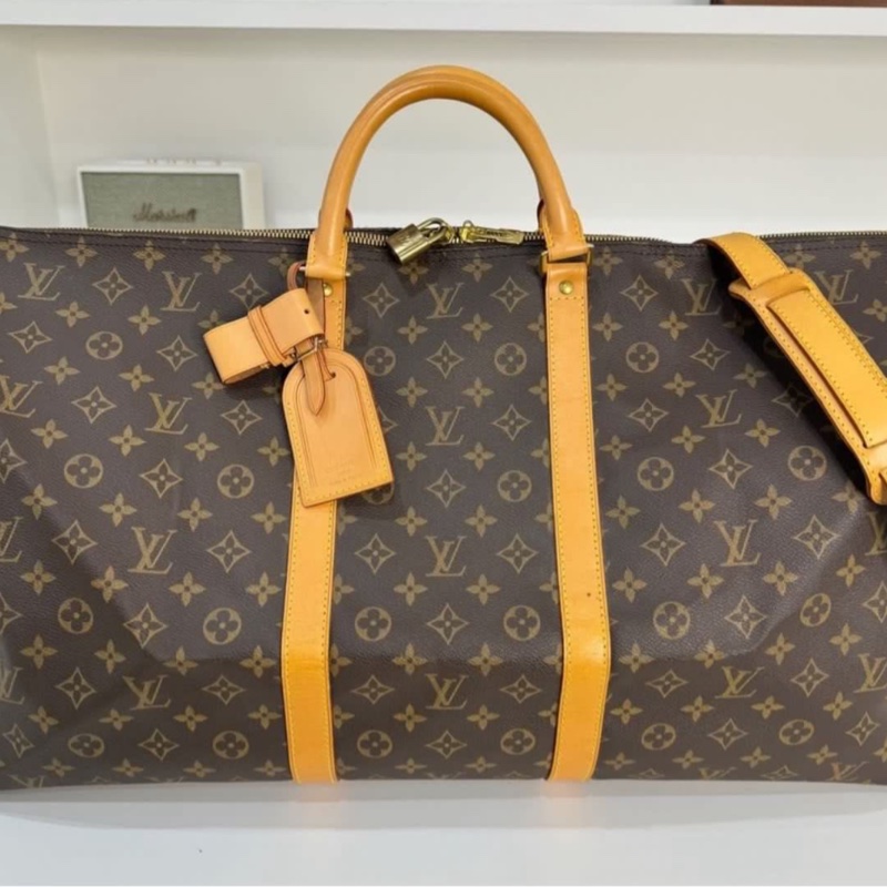 【稀有背帶款😎】 LV Keepall 60 背帶款 旅行袋 （專櫃10.6萬）-2