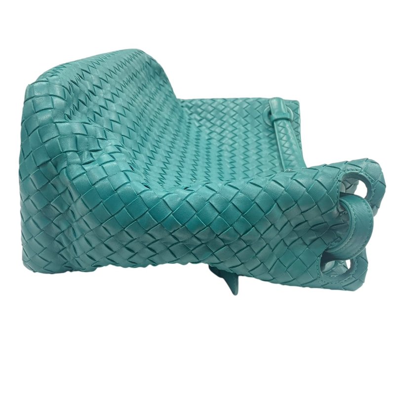 BOTTEGA VENETA 葆蝶嘉 INTRECCIATO 編織手提包 牛皮 湖水綠色-3