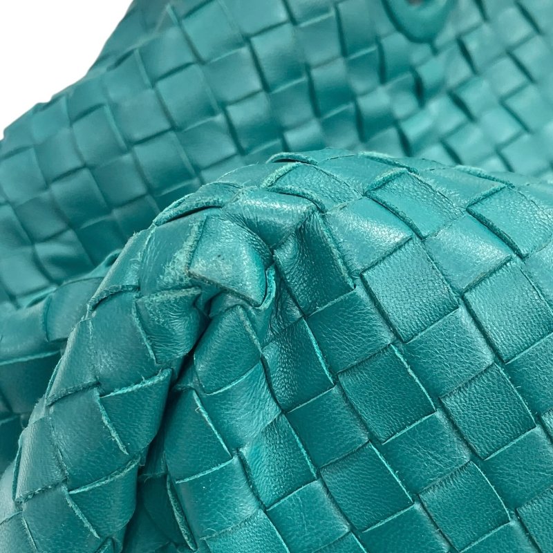 BOTTEGA VENETA 葆蝶嘉 INTRECCIATO 編織手提包 牛皮 湖水綠色-5