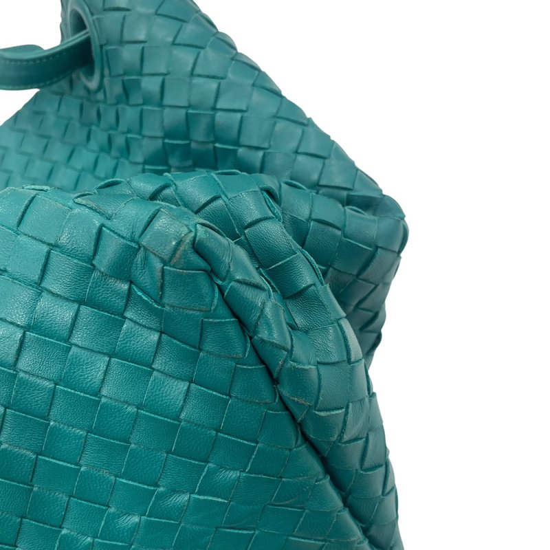 BOTTEGA VENETA 葆蝶嘉 INTRECCIATO 編織手提包 牛皮 湖水綠色-7