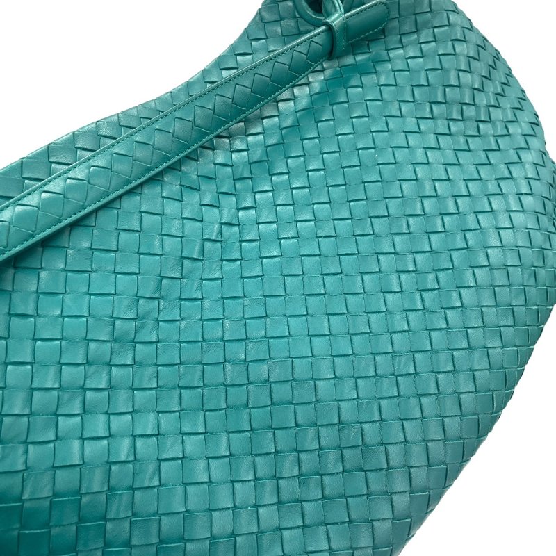 BOTTEGA VENETA 葆蝶嘉 INTRECCIATO 編織手提包 牛皮 湖水綠色-9