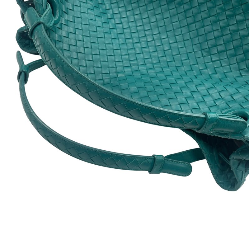 BOTTEGA VENETA 葆蝶嘉 INTRECCIATO 編織手提包 牛皮 湖水綠色-10