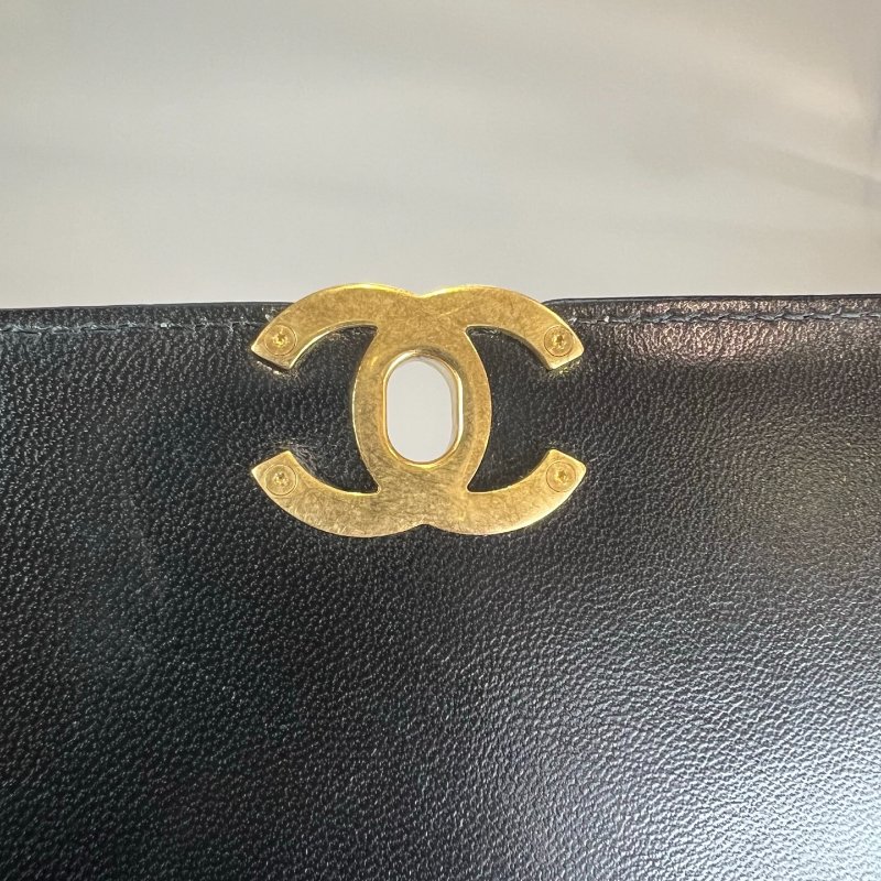 CHANEL 後背包小金球 羊皮黑 AS4866/晶片款-9