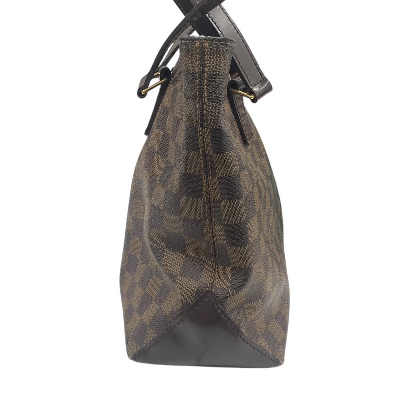 LOUIS VUITTON 路易威登 N51187 CABAS PIANO 托特包 PVC帆布 棋盤格 棕色 金釦-2