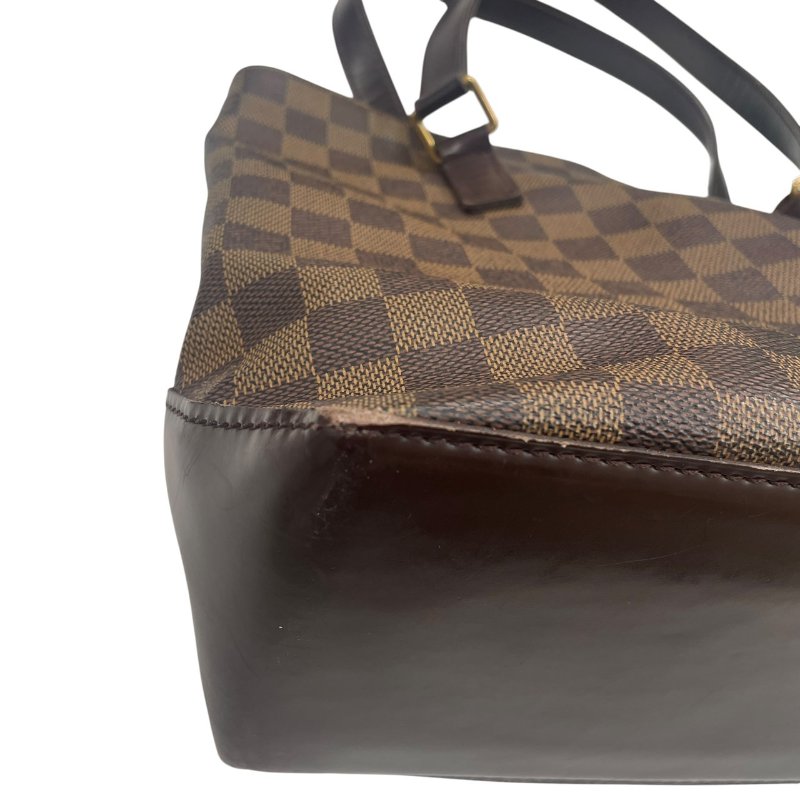 LOUIS VUITTON 路易威登 N51187 CABAS PIANO 托特包 PVC帆布 棋盤格 棕色 金釦-5