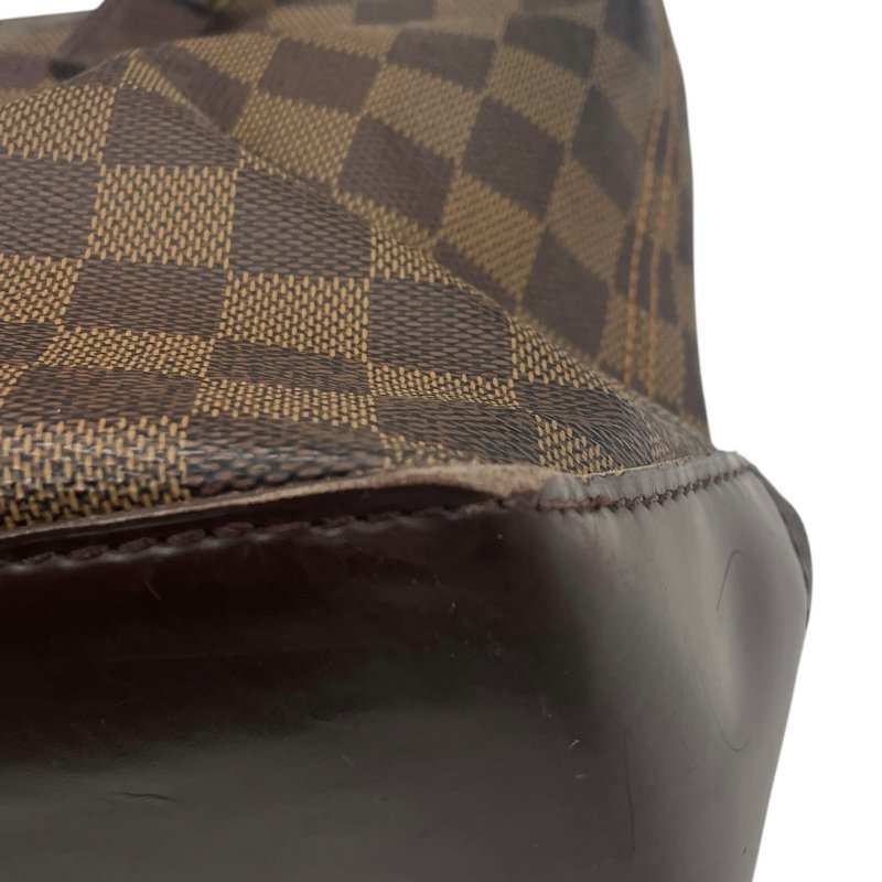 LOUIS VUITTON 路易威登 N51187 CABAS PIANO 托特包 PVC帆布 棋盤格 棕色 金釦-6