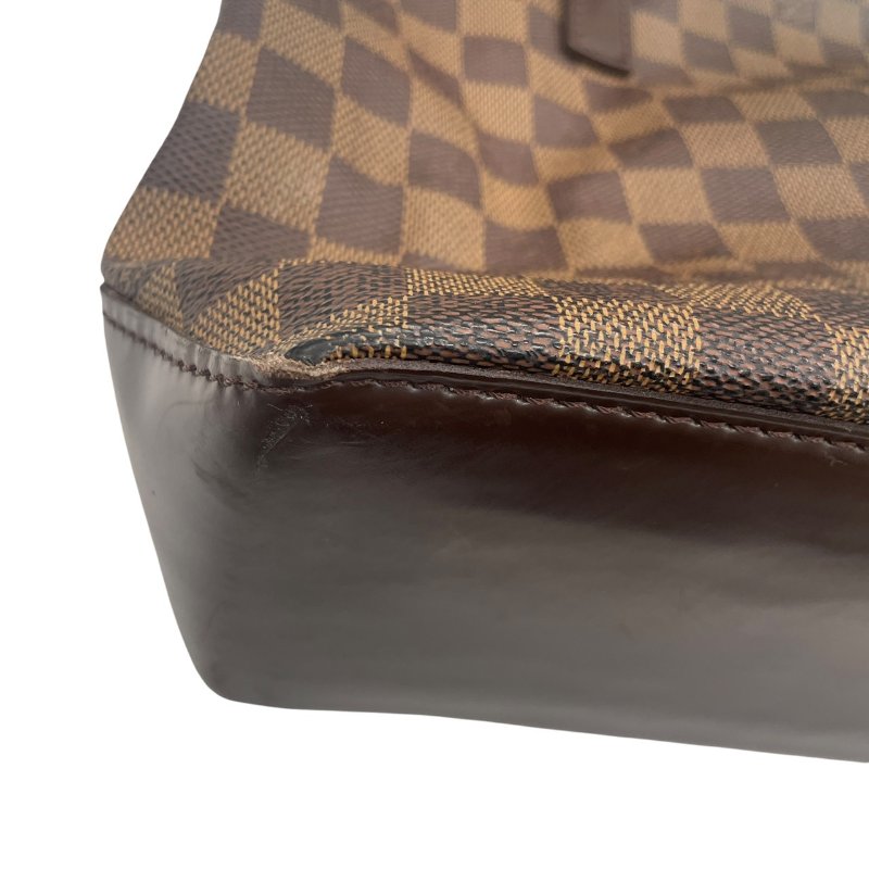 LOUIS VUITTON 路易威登 N51187 CABAS PIANO 托特包 PVC帆布 棋盤格 棕色 金釦-7