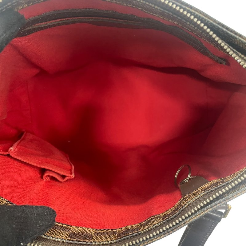LOUIS VUITTON 路易威登 N51187 CABAS PIANO 托特包 PVC帆布 棋盤格 棕色 金釦-11