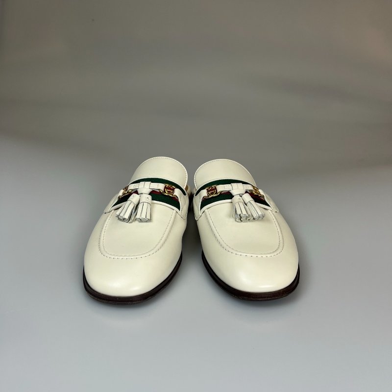 GUCCI 659620 米白穆勒鞋 #37-0