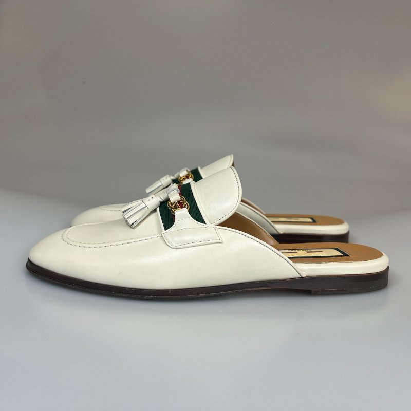 GUCCI 659620 米白穆勒鞋 #37-4