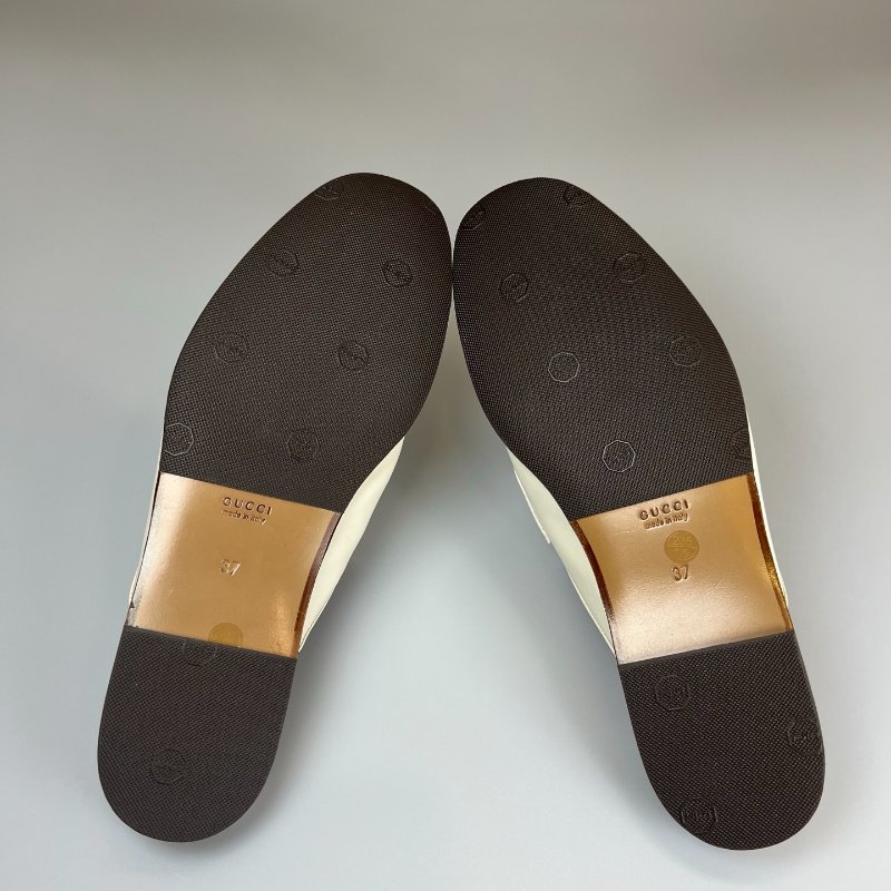 GUCCI 659620 米白穆勒鞋 #37-7