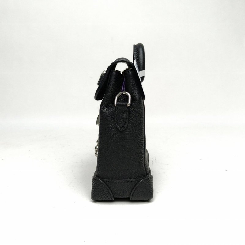 LOUIS VUITTON 黑色牛皮晶片Steamer15colorado斜挎包肩背包-1