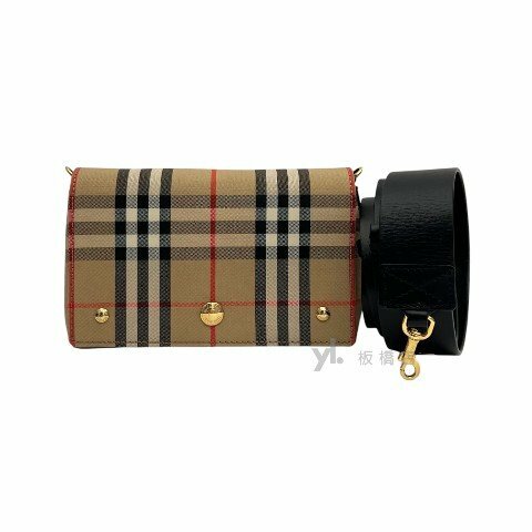 Y1967-Burberry Note格紋斜背包