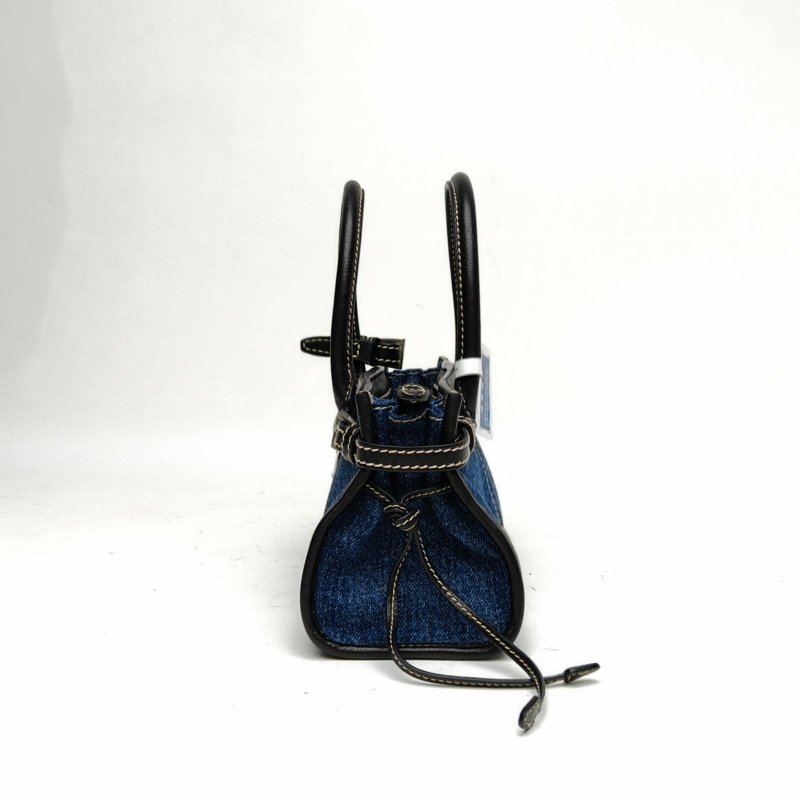 PRADA 拼色帆布銀扣BonnieMini帶手柄肩背包-1