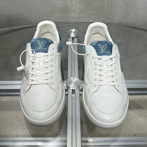 97新 Louis Vuitton/路易威登 LV 老花休閒板鞋 尺碼/UK8 /42碼