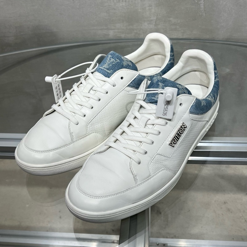 97新 Louis Vuitton/路易威登 LV 老花休閒板鞋 尺碼/UK8 /42碼-1
