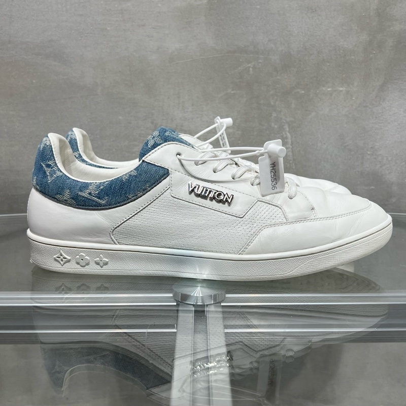 97新 Louis Vuitton/路易威登 LV 老花休閒板鞋 尺碼/UK8 /42碼-3