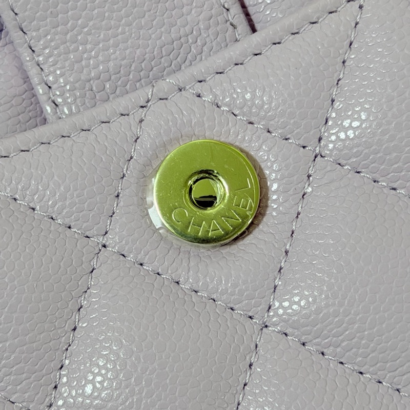 （全新）紫色💜相機包  晶片款 母親節可以送禮CHANEL 24p相機包 荔枝皮絕美紫色💜 稀有全新品-20