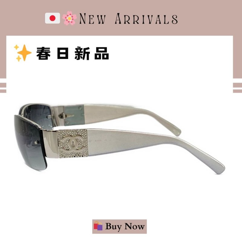 🛍️🎁 26 🔥 5月新品【預訂】 💘 香奈兒 Chanel 復古款水鑽太陽眼鏡 🔥 香奈兒熱賣款 Y2K JENNIE 香奈兒太陽眼鏡 CHANEL SUNGLASSES-1