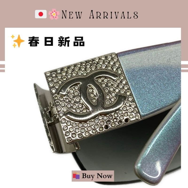 🛍️🎁 26 🔥 5月新品【預訂】 💘 香奈兒 Chanel 復古款水鑽太陽眼鏡 🔥 香奈兒熱賣款 Y2K JENNIE 香奈兒太陽眼鏡 CHANEL SUNGLASSES-13