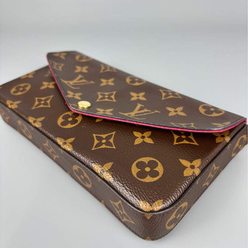 98❤️新 LV路易威登 老花三合一鏈條包 經典Monogram老花-5