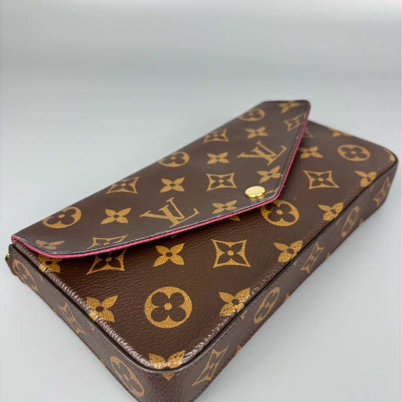 98❤️新 LV路易威登 老花三合一鏈條包 經典Monogram老花-6