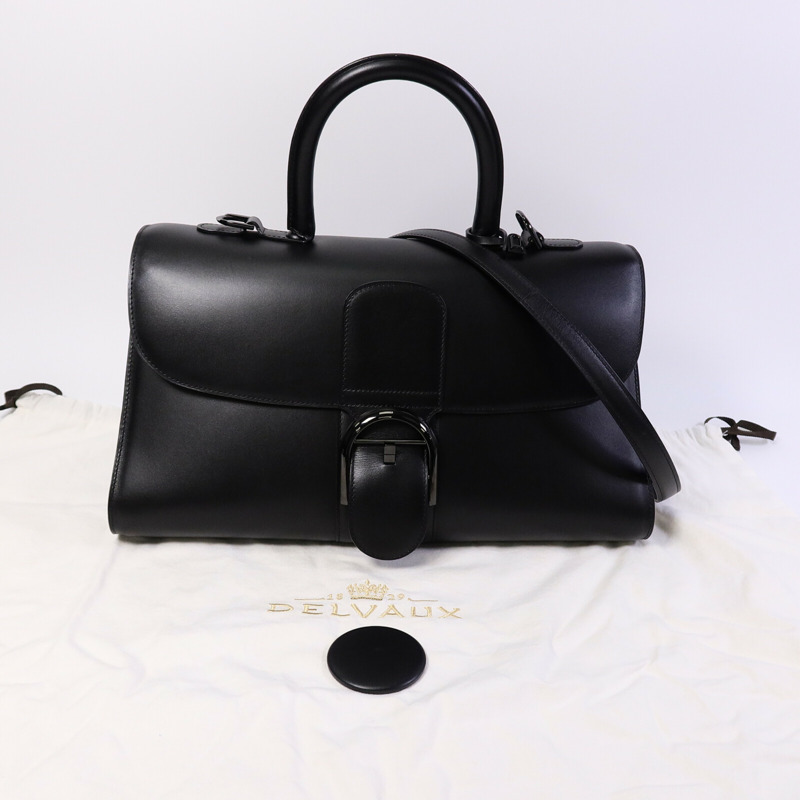 Delvaux 牛皮皮革Brillant East West手挽肩背兩用袋-10