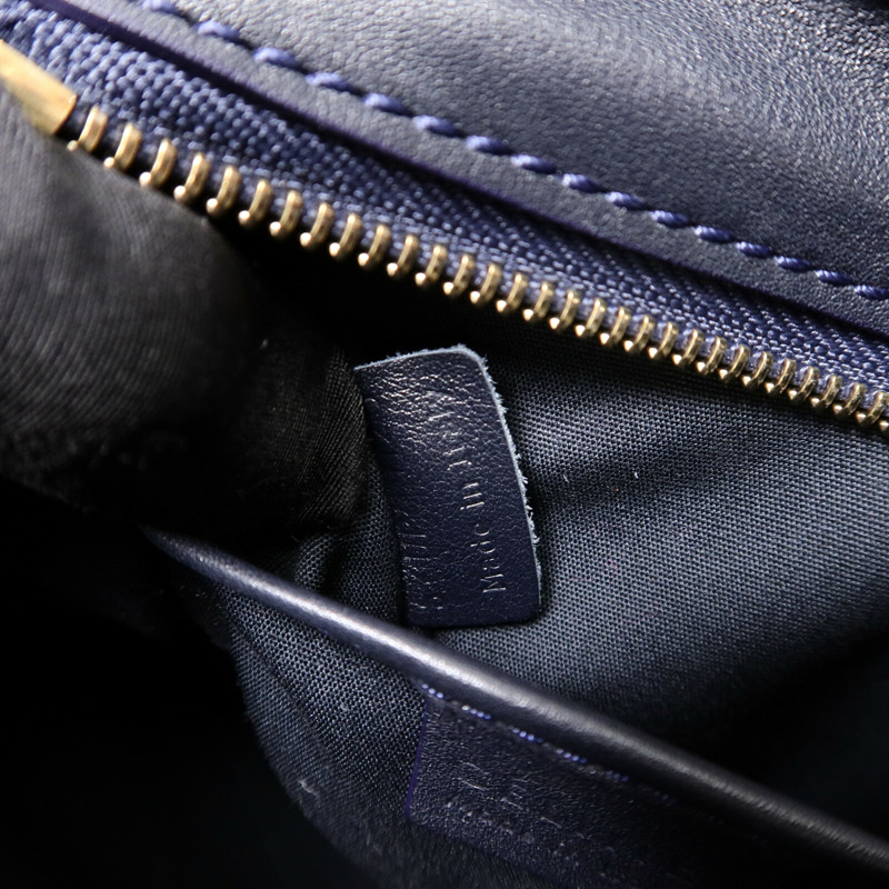 CELINE 牛皮皮革/帆布Nano Luggage手挽肩背兩用袋-7