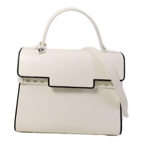 Delvaux 牛皮皮革Tempete MM手挽肩背兩用袋