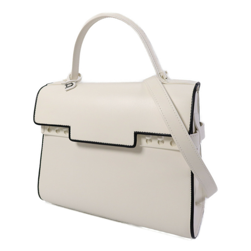 Delvaux 牛皮皮革Tempete MM手挽肩背兩用袋-2