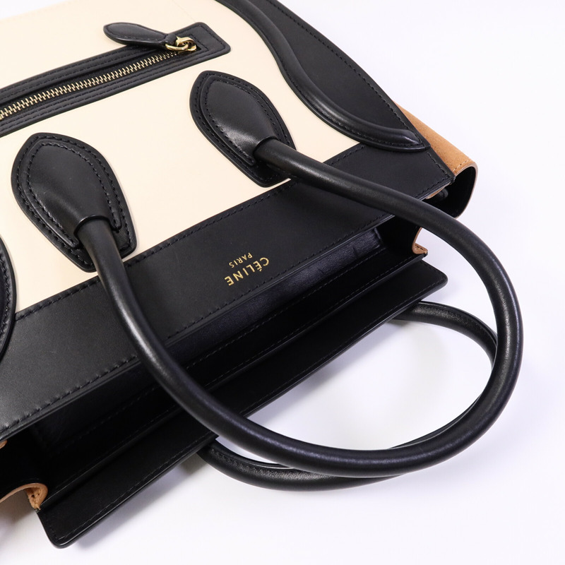 CELINE 牛皮皮革Micro Luggage手挽袋-9