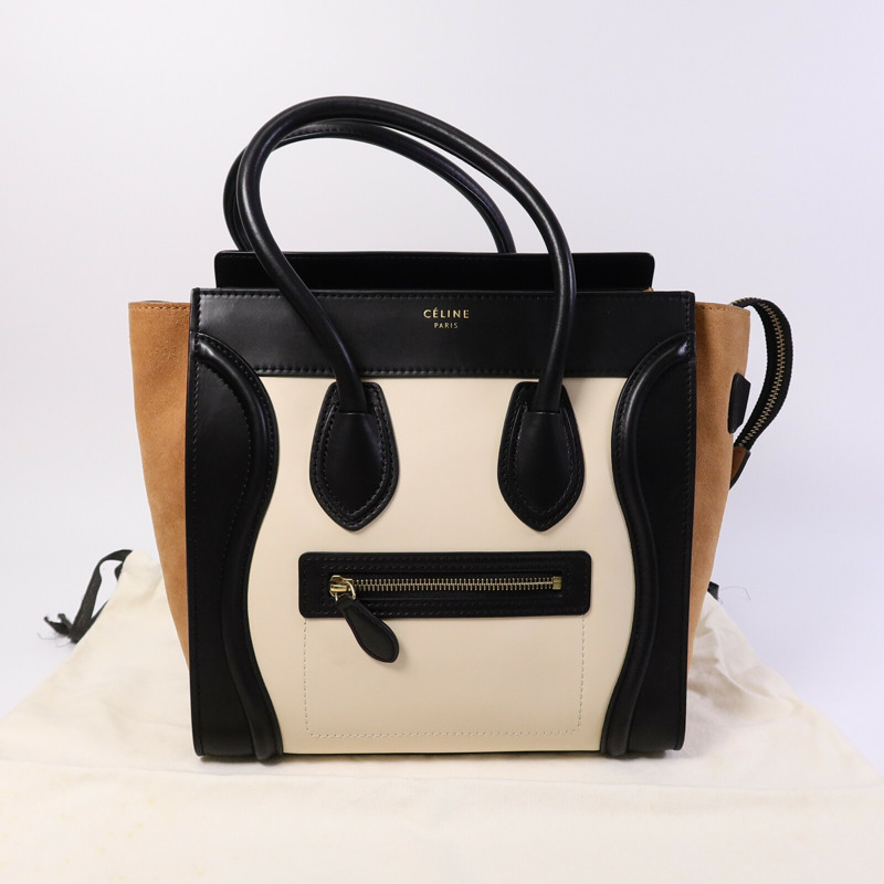 CELINE 牛皮皮革Micro Luggage手挽袋-10