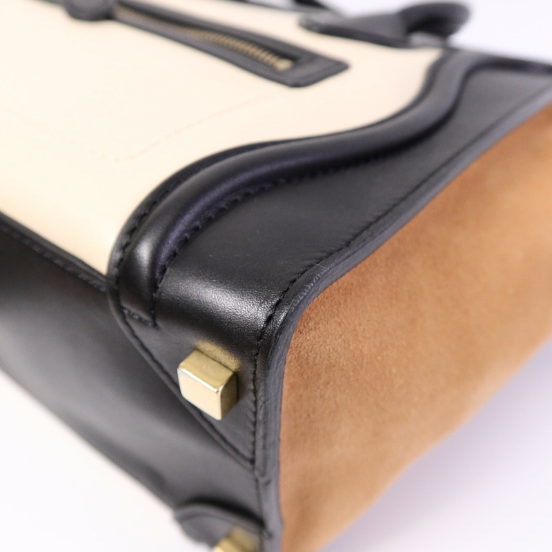 CELINE 牛皮皮革Micro Luggage手挽袋-11