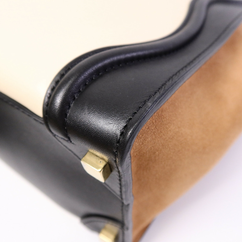 CELINE 牛皮皮革Micro Luggage手挽袋-13