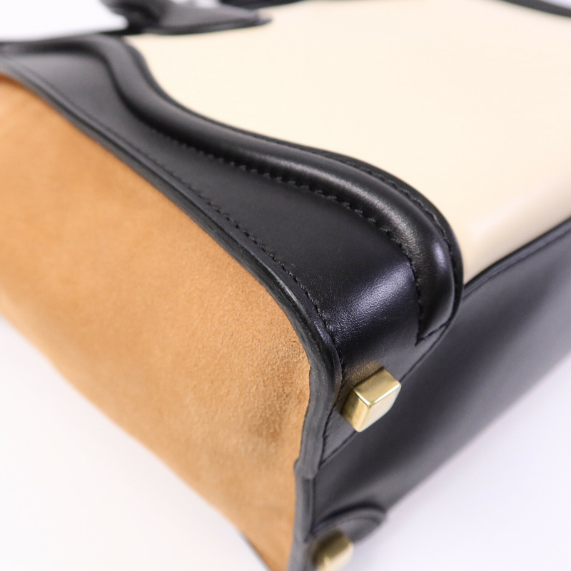 CELINE 牛皮皮革Micro Luggage手挽袋-14